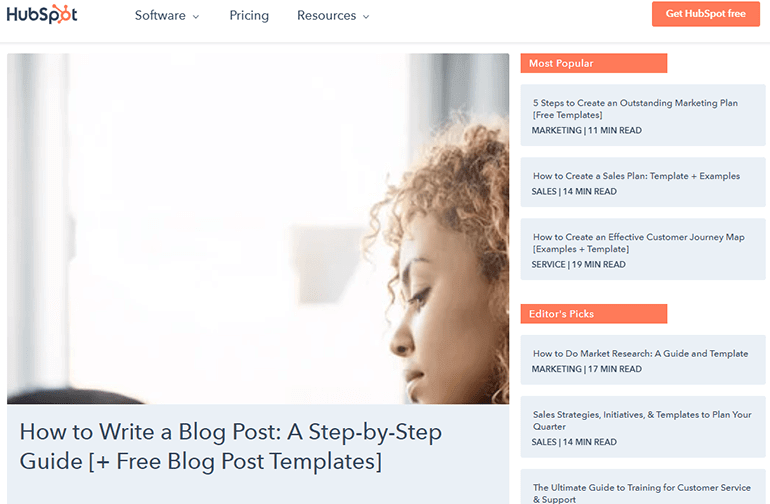 Blog Marketingu HubSpot